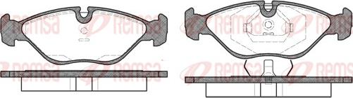 Remsa 0319.00 - Тормозные колодки, дисковые, комплект autospares.lv