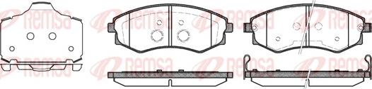 Remsa 0318.03 - Тормозные колодки, дисковые, комплект autospares.lv