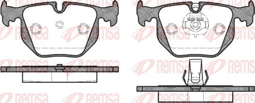 Remsa 0381.30 - Тормозные колодки, дисковые, комплект autospares.lv