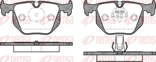 Remsa 0381.20 - Тормозные колодки, дисковые, комплект autospares.lv