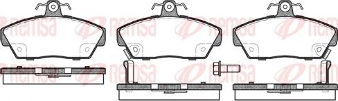 Remsa 0330.02 - Тормозные колодки, дисковые, комплект autospares.lv