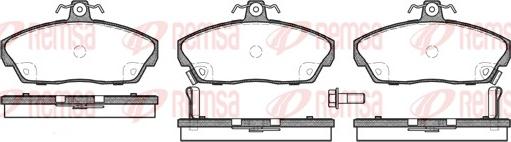 Remsa 0337.02 - Тормозные колодки, дисковые, комплект autospares.lv