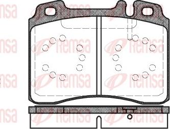 Remsa 0379.00 - Тормозные колодки, дисковые, комплект autospares.lv