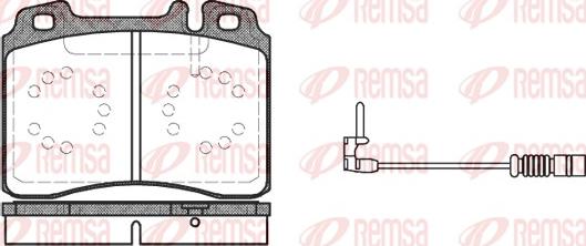 Remsa 0379.12 - Тормозные колодки, дисковые, комплект autospares.lv