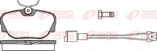 Remsa 0296.02 - Тормозные колодки, дисковые, комплект autospares.lv