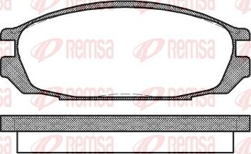 Remsa 0292.00 - Тормозные колодки, дисковые, комплект autospares.lv