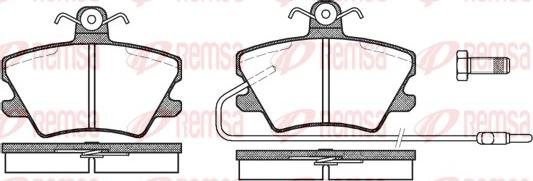 Remsa 0241.02 - Тормозные колодки, дисковые, комплект autospares.lv