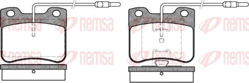 Remsa 0247.04 - Тормозные колодки, дисковые, комплект autospares.lv