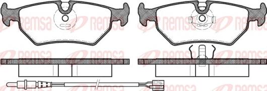 Remsa 0265.32 - Тормозные колодки, дисковые, комплект autospares.lv