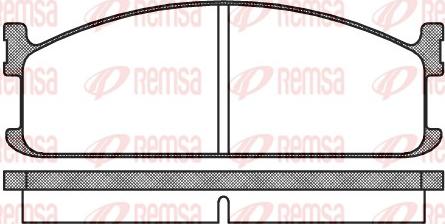 Remsa 0204.00 - Тормозные колодки, дисковые, комплект autospares.lv