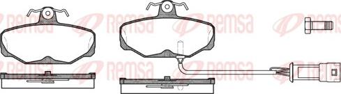 Remsa 0205.02 - Тормозные колодки, дисковые, комплект autospares.lv