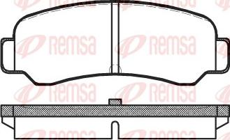 Remsa 0200.00 - Тормозные колодки, дисковые, комплект autospares.lv