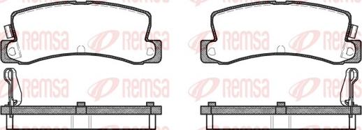 Remsa 0214.04 - Тормозные колодки, дисковые, комплект autospares.lv