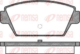 Remsa 0215.00 - Тормозные колодки, дисковые, комплект autospares.lv