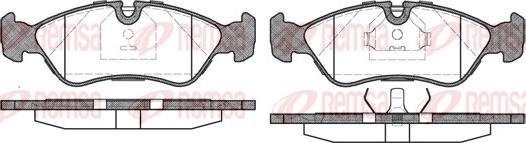 Remsa 0286.20 - Тормозные колодки, дисковые, комплект autospares.lv