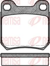 Remsa 0239.60 - Тормозные колодки, дисковые, комплект autospares.lv