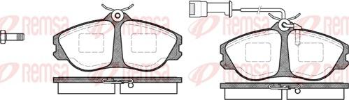 Remsa 0276.02 - Тормозные колодки, дисковые, комплект autospares.lv