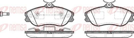 Remsa 0276.20 - Тормозные колодки, дисковые, комплект autospares.lv