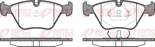 Remsa 0270.40 - Тормозные колодки, дисковые, комплект autospares.lv