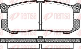 Remsa 0272.00 - Тормозные колодки, дисковые, комплект autospares.lv