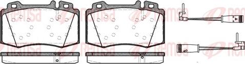 Remsa 0769.02 - Тормозные колодки, дисковые, комплект autospares.lv