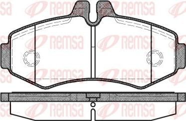 Remsa 0701.00 - Тормозные колодки, дисковые, комплект autospares.lv