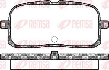 Remsa 0715.00 - Тормозные колодки, дисковые, комплект autospares.lv