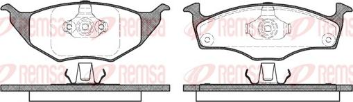 Remsa 0718.00 - Тормозные колодки, дисковые, комплект autospares.lv