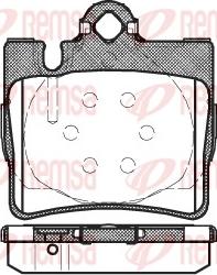 Remsa 0770.00 - Тормозные колодки, дисковые, комплект autospares.lv