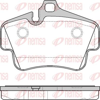 Remsa 0773.30 - Тормозные колодки, дисковые, комплект autospares.lv