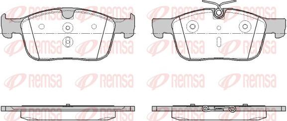 Remsa 1949.00 - Тормозные колодки, дисковые, комплект autospares.lv