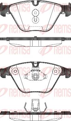 Remsa 1496.00 - Тормозные колодки, дисковые, комплект autospares.lv