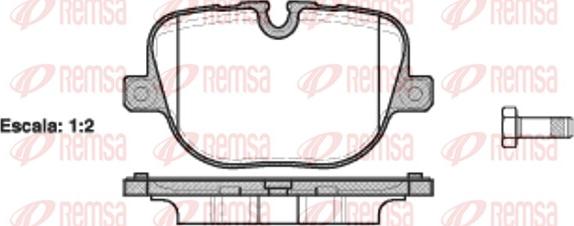 Remsa 1408.00 - Тормозные колодки, дисковые, комплект autospares.lv