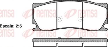 Remsa 1402.00 - Тормозные колодки, дисковые, комплект autospares.lv