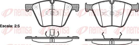 Remsa 1419.00 - Тормозные колодки, дисковые, комплект autospares.lv