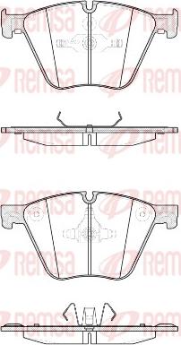 Remsa 1419.20 - Тормозные колодки, дисковые, комплект autospares.lv