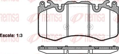 Remsa 1410.00 - Тормозные колодки, дисковые, комплект autospares.lv