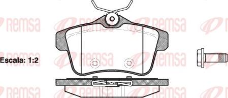 Remsa 1418.00 - Тормозные колодки, дисковые, комплект autospares.lv