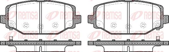 Remsa 1483.04 - Тормозные колодки, дисковые, комплект autospares.lv