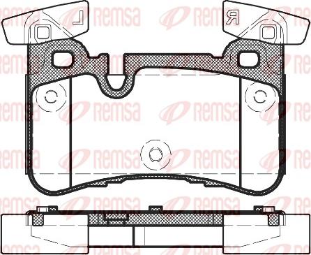 Remsa 1429.00 - Тормозные колодки, дисковые, комплект autospares.lv