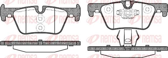 Remsa 1476.00 - Тормозные колодки, дисковые, комплект autospares.lv