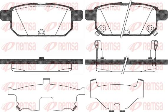 Remsa 1471.02 - Тормозные колодки, дисковые, комплект autospares.lv