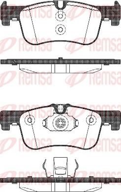 Remsa 1478.10 - Тормозные колодки, дисковые, комплект autospares.lv