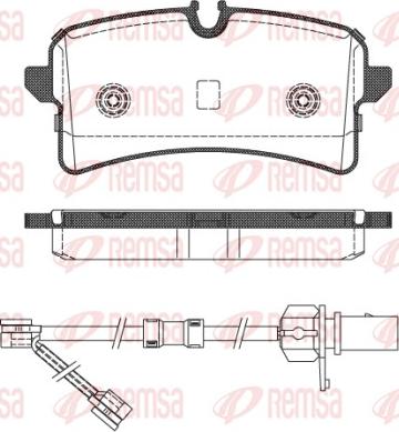 Remsa 1505.02 - Тормозные колодки, дисковые, комплект autospares.lv