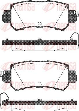 Remsa 1507.00 - Тормозные колодки, дисковые, комплект autospares.lv