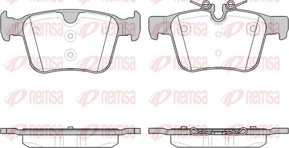 Remsa 1516.40 - Тормозные колодки, дисковые, комплект autospares.lv