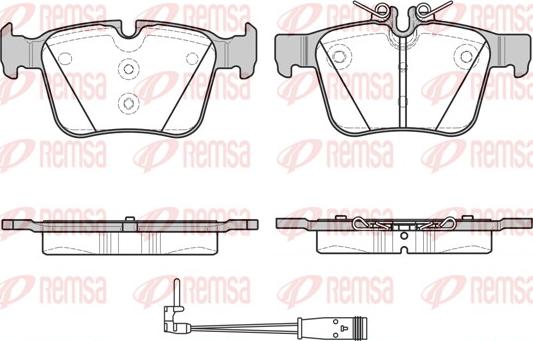 Remsa 1516.21 - Тормозные колодки, дисковые, комплект autospares.lv