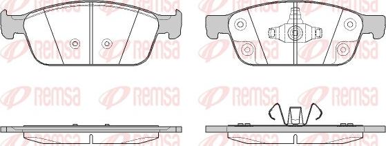 Remsa 1510.50 - Тормозные колодки, дисковые, комплект autospares.lv