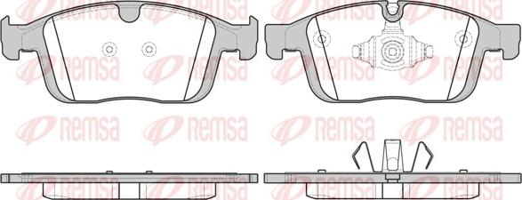 Remsa 1689.00 - Тормозные колодки, дисковые, комплект autospares.lv