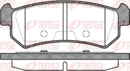 Remsa 1048.00 - Тормозные колодки, дисковые, комплект autospares.lv